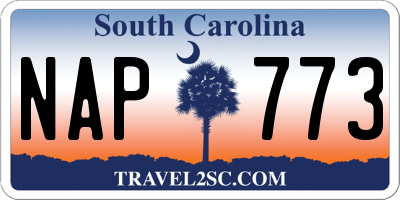SC license plate NAP773
