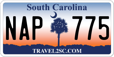 SC license plate NAP775