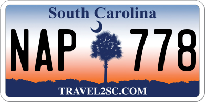 SC license plate NAP778