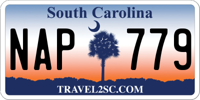 SC license plate NAP779