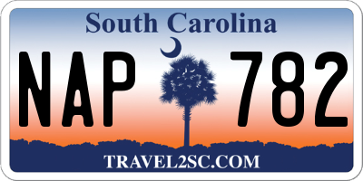 SC license plate NAP782