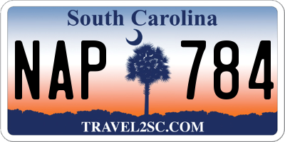 SC license plate NAP784