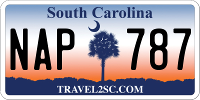 SC license plate NAP787
