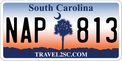 SC license plate NAP813