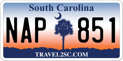 SC license plate NAP851