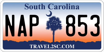 SC license plate NAP853