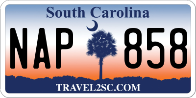 SC license plate NAP858