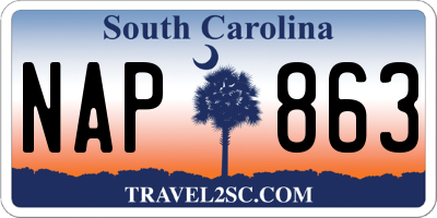 SC license plate NAP863