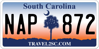 SC license plate NAP872