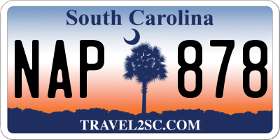 SC license plate NAP878