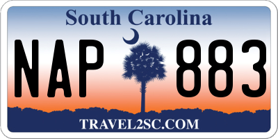 SC license plate NAP883