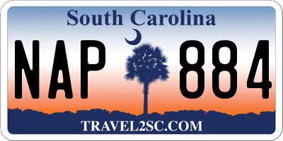 SC license plate NAP884