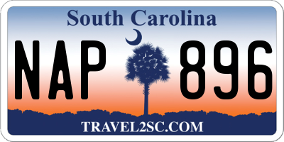 SC license plate NAP896