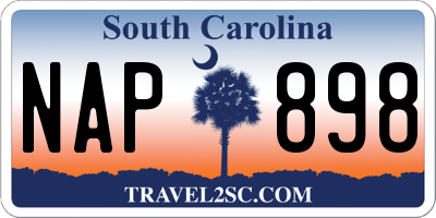 SC license plate NAP898