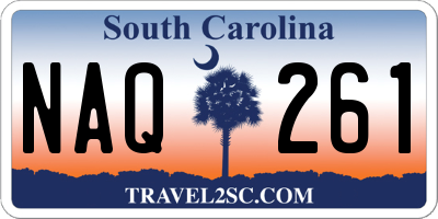 SC license plate NAQ261