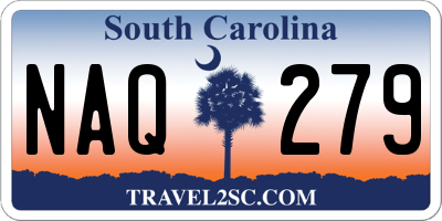SC license plate NAQ279