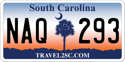 SC license plate NAQ293