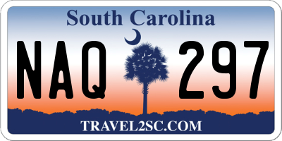 SC license plate NAQ297