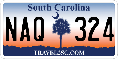 SC license plate NAQ324