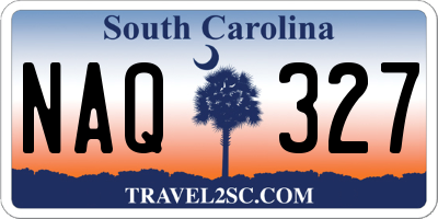 SC license plate NAQ327