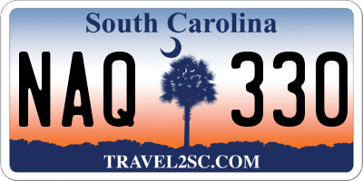 SC license plate NAQ330