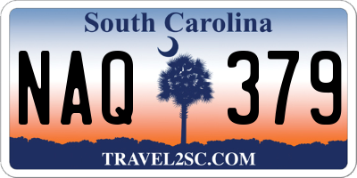 SC license plate NAQ379