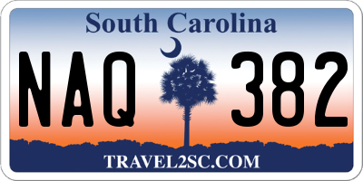 SC license plate NAQ382