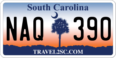 SC license plate NAQ390