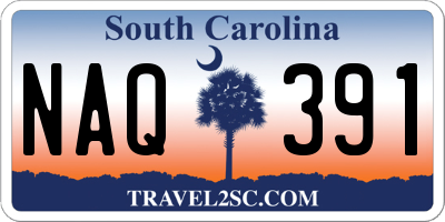 SC license plate NAQ391