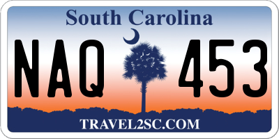 SC license plate NAQ453