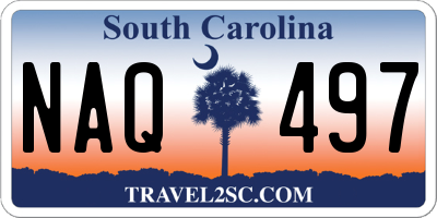 SC license plate NAQ497