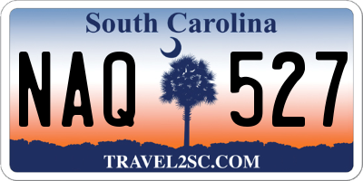 SC license plate NAQ527