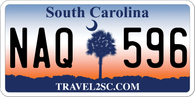 SC license plate NAQ596