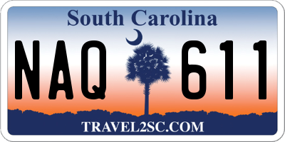 SC license plate NAQ611