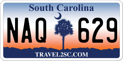 SC license plate NAQ629