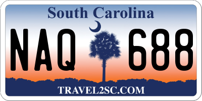 SC license plate NAQ688