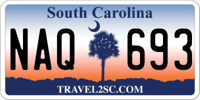 SC license plate NAQ693