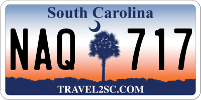 SC license plate NAQ717