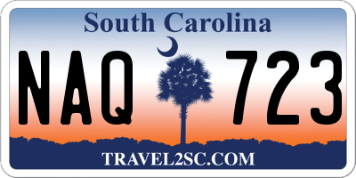 SC license plate NAQ723