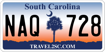 SC license plate NAQ728