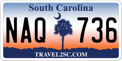 SC license plate NAQ736