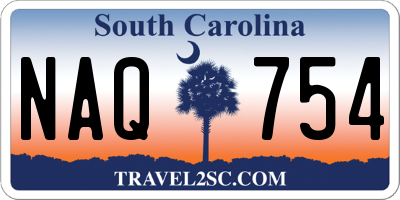 SC license plate NAQ754