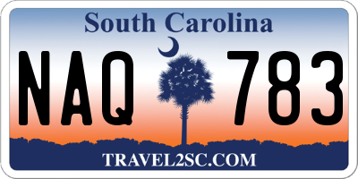 SC license plate NAQ783