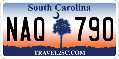 SC license plate NAQ790