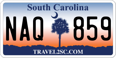 SC license plate NAQ859