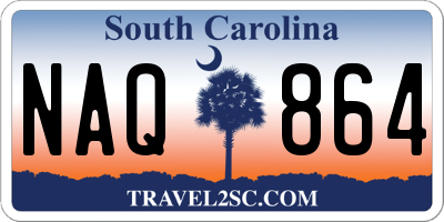 SC license plate NAQ864
