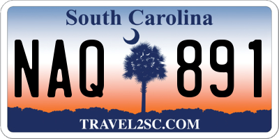 SC license plate NAQ891