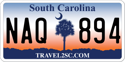 SC license plate NAQ894