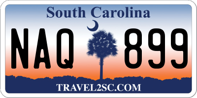 SC license plate NAQ899
