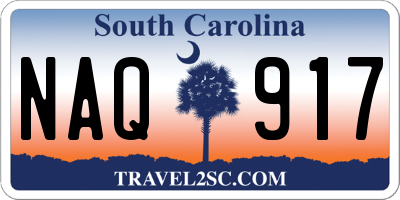 SC license plate NAQ917